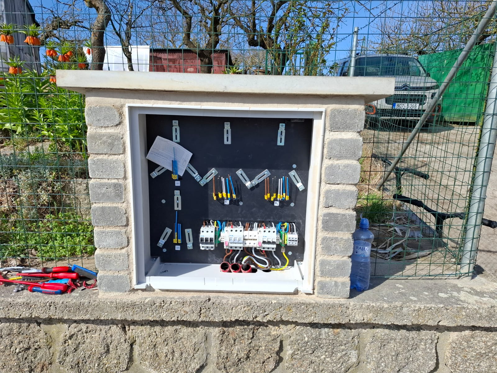 Zahradní rozvaděč – revize